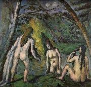 Three Women Bathing Paul Cezanne